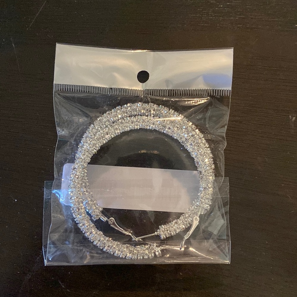 Silver hoops
